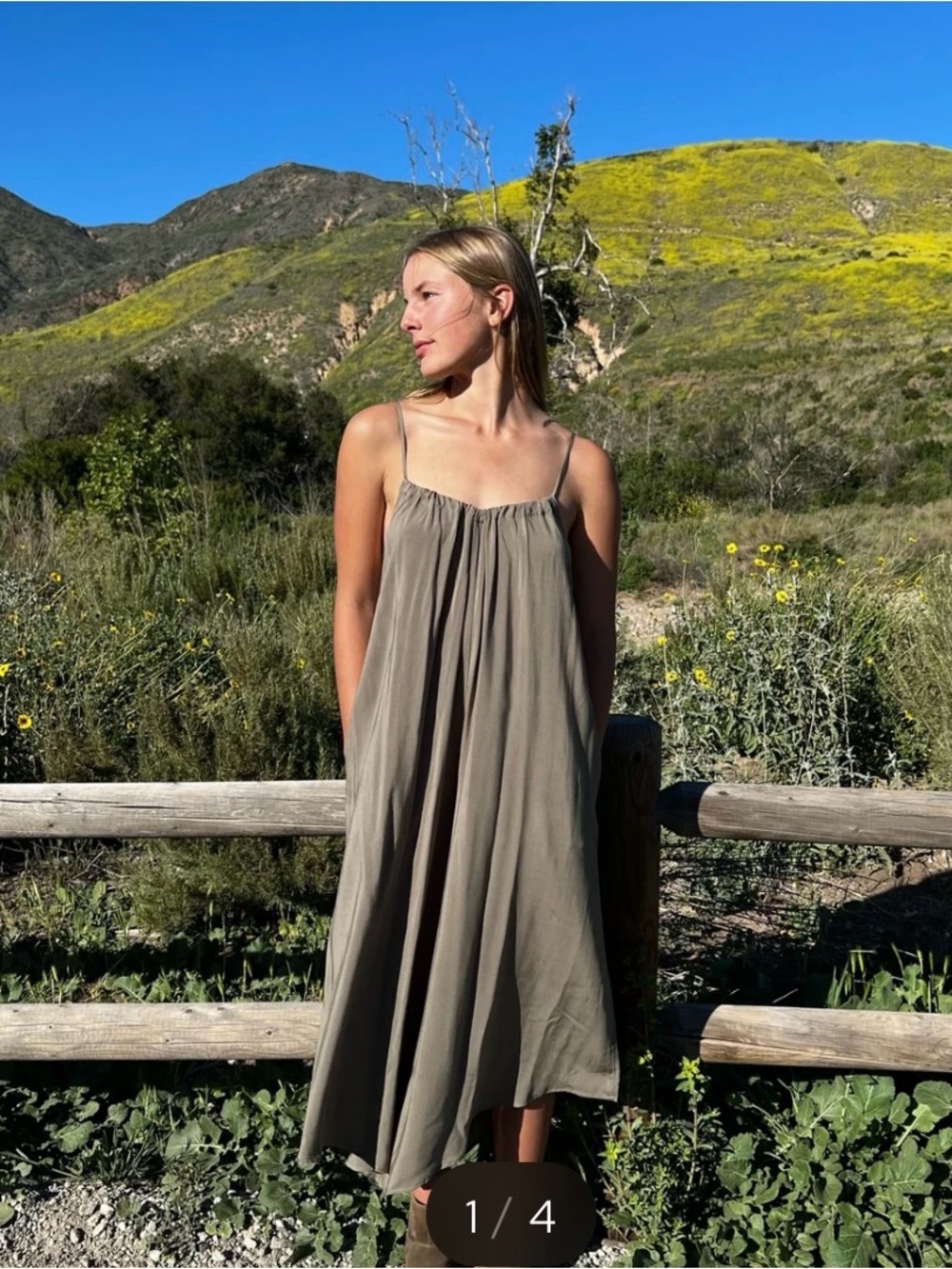 Tysa Sonoma playsuit in Olive